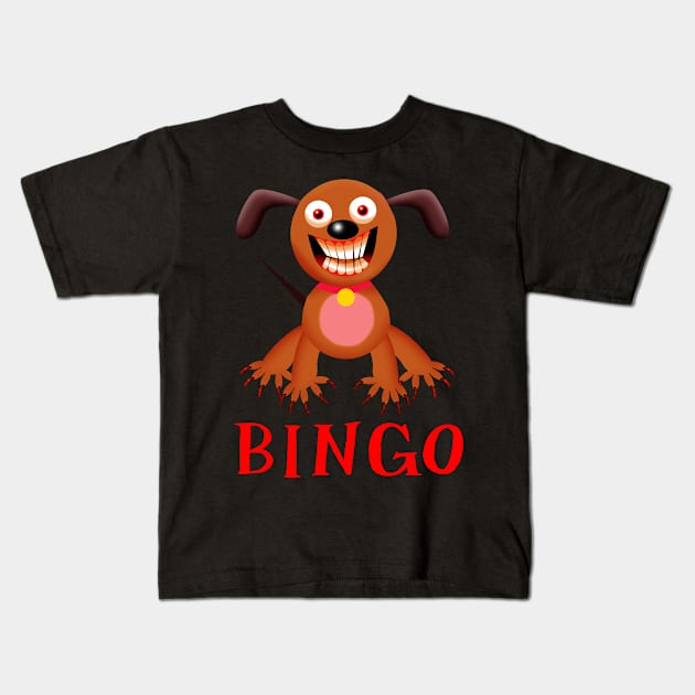 Bingo Kids T-Shirt by Wickedcartoons